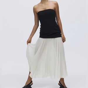 H&M Elegant PLEATED BANDEAU DRESS